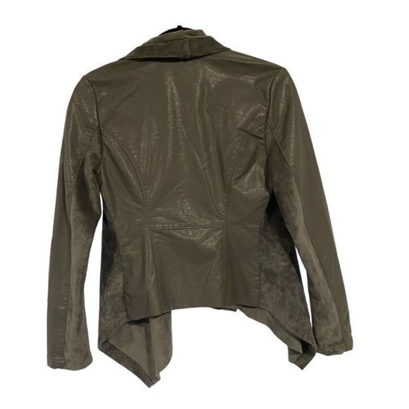 Blank NYC Private Practice Moto Jacket Vegan Faux Leather‎ Gray Size XS - Picture 6 of 8